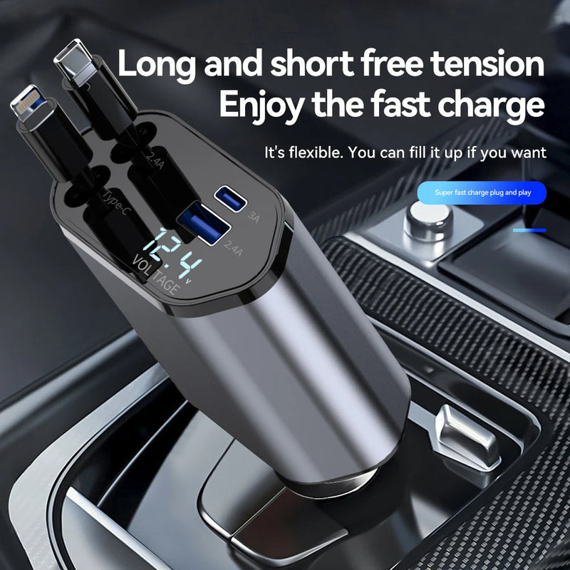 4 in 1 Retractable Charger